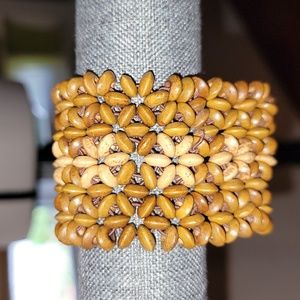 Wooden Bead Stretch Bracelet